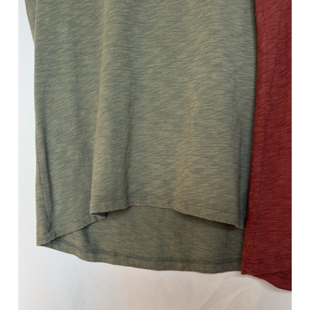 Set 2 C&C Womens Cap Sleeve Linen Shirt Size S Lightweight Flowy Comfort Travel - Picture 3 of 8